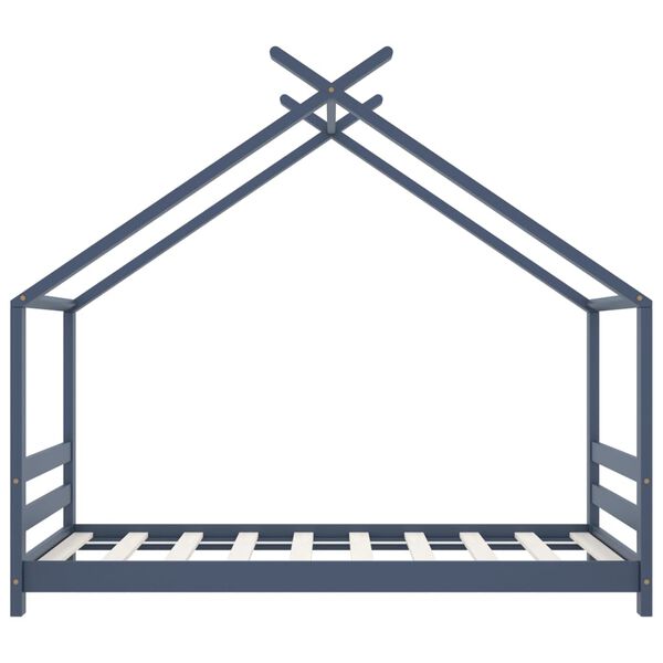 vidaXL Rám detskej postele biely 80x160 cm borovicový masív
