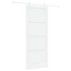 vidaXL Posuvn&eacute; dvere 86 x 211 cm Kompozitn&eacute; drevo Biela