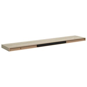 vidaXL Pl&aacute;vaj&uacute;ce n&aacute;stenn&eacute; police 4 ks, dubov&eacute; 120x23,5x3,8 cm, MDF