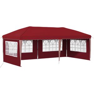 vidaXL Pr&iacute;stre&scaron;ok na p&aacute;rty 575 x 289 x 245 cm V&iacute;novo červen&aacute;