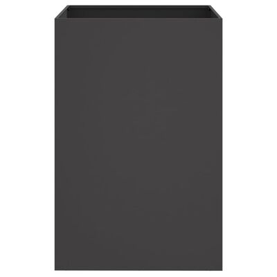 vidaXL Kvetináč čierny 52x48x75 cm oceľ valcovaná za studena