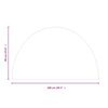 vidaXL Krbová sklenená doska polkruhová 1000x600 mm