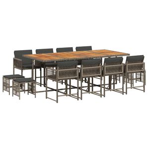 vidaXL 13-dielna z&aacute;hrad. jed&aacute;lensk&aacute; s&uacute;prava s vank&uacute;&scaron;mi siv&aacute; polyratan