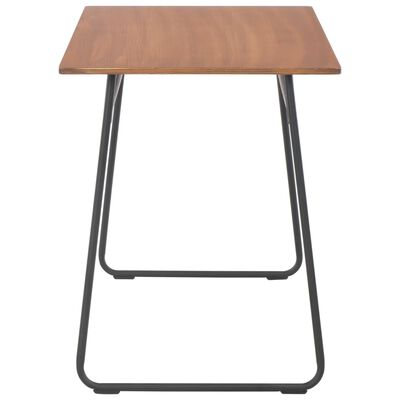 vidaXL Jedálenské stoličky hnedé 120x60x73 cm masívna preglejka oceľ
