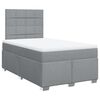 vidaXL Boxspring posteľ s matracom bledosiv&aacute; 120x190 cm l&aacute;tka