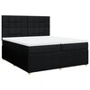 vidaXL Boxspring posteľ s matracom čierna 200x200 cm l&aacute;tka
