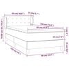 vidaXL Boxspring posteľ s matracom siv&aacute; 90x190 cm umel&aacute; koža