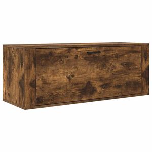 vidaXL N&aacute;stenn&yacute; botn&iacute;k dymov&yacute; dub 100x35x38 cm spracovan&eacute; drevo