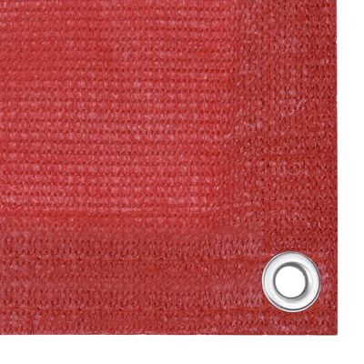 vidaXL Balkónová markíza, červená 90x500 cm, HDPE