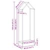 vidaXL Stojan na palivové drevo Antracit Oceľ valcovaná za studena