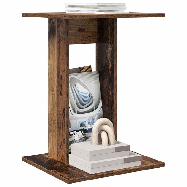 vidaXL Bočn&yacute; st&ocirc;l Star&eacute; drevo 45 x 40 x 62,5 cm Kompozitn&eacute; drevo