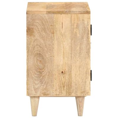 vidaXL Vyrezávaný nočný stolík 40x30x50 cm masívne mangovníkové drevo