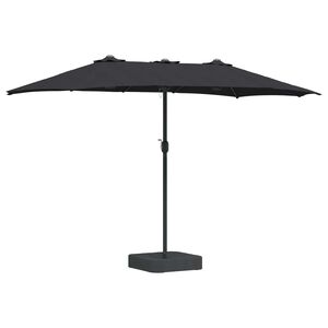 vidaXL Z&aacute;hradn&yacute; slnečn&iacute;k Čierna 385 x 209 x 244 cm Polyester