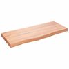 vidaXL Stolov&aacute; doska bledohned&aacute; 100x40x(2-6) cm o&scaron;etren&yacute; mas&iacute;vny dub