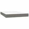 vidaXL Boxspring posteľ s matracom tmavosiv&aacute; 140x190 cm l&aacute;tka