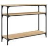 vidaXL Konzolov&yacute; stol&iacute;k dub sonoma 100x29x75 cm kompozitn&eacute; drevo