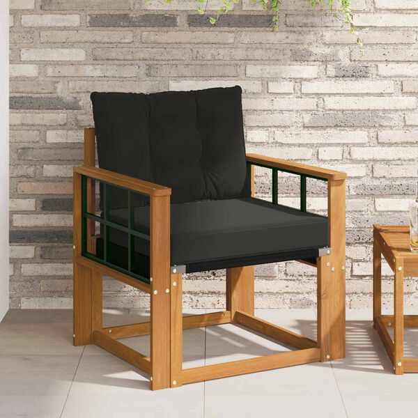 vidaXL 2 Kus Z&aacute;hradn&aacute; s&uacute;prava gaučov Mas&iacute;vne ak&aacute;ciov&eacute; drevo a textil&eacute;n