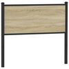 vidaXL N&aacute;hradn&eacute; čelo postele, dub sonoma 107 cm, kompozitn&eacute; drevo a oceľ