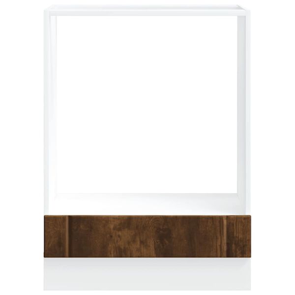 vidaXL Skrinka na rúru Lucca, tmavý dub, kompozitné drevo