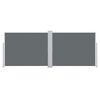 vidaXL Zaťahovacia bočná markíza, antracitová 140x1000 cm