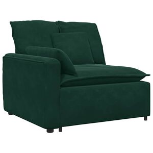 vidaXL Modul&aacute;rna opierka na ruky s vank&uacute;&scaron;mi, tmavozelen&aacute;, 100 cm
