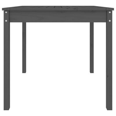 vidaXL Záhradný stolík sivý 82,5x82,5x76 cm borovicový masív
