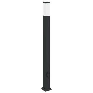 vidaXL Stĺpikov&eacute; svietidlo so z&aacute;suvkou 110 cm čierne IP44