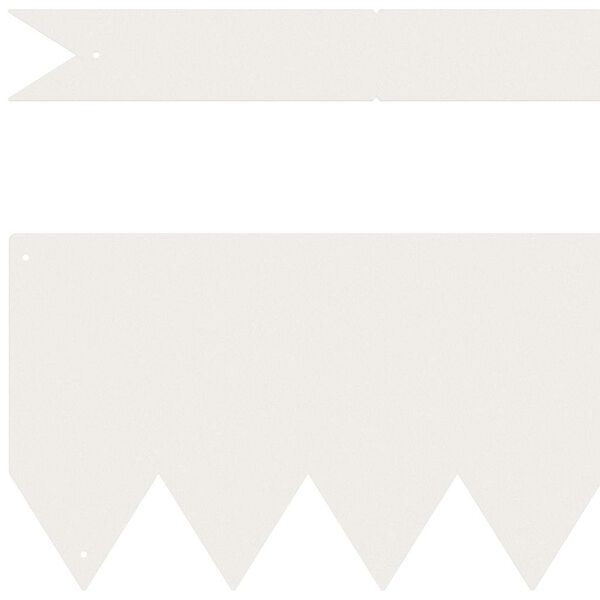 vidaXL Obrubn&iacute;k tr&aacute;vnika 10 pcs Biela 100 x 0.05 x 20 cm