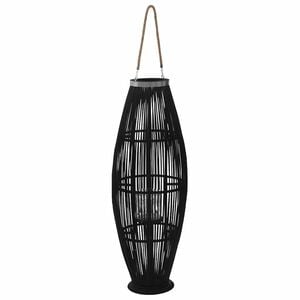 vidaXL Z&aacute;vesn&yacute; svietnik čierny 95 cm bambusov&yacute;