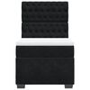 vidaXL Posteľn&yacute; r&aacute;m boxspring s matracom čierny 90x190 cm zamat
