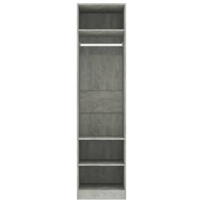 vidaXL Šatník, betónovo sivý 50x50x200 cm, kompozitné drevo