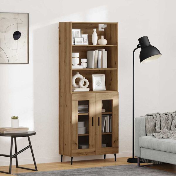 vidaXL Highboard Remeseln&yacute; dub 69,5 x 34 x 180 cm