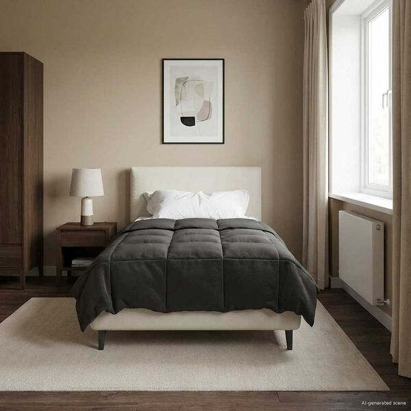 vidaXL Prikr&yacute;vka na cel&yacute; rok Antracit 135 x 200 cm Mikrovl&aacute;kno