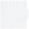 vidaXL Dlaždica s per&iacute;m 10 pcs Biela 30 x 30 cm Polyuret&aacute;n a PET