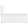 vidaXL Boxspring posteľ s matracom biela 100x200 cm umelá koža