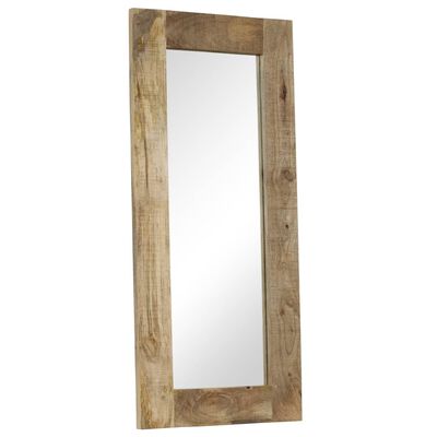 vidaXL Zrkadlo masívne mangovníkové drevo 50x110 cm