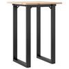 vidaXL Jed&aacute;lensk&yacute; stol&iacute;k v tvare O 50x50x75 cm borovica a oceľ