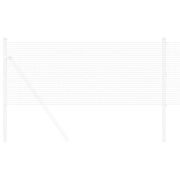 vidaXL Zvaren&yacute; dr&ocirc;ten&yacute; plot Strieborn&aacute; 1.4 x 50 m