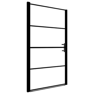 vidaXL Sprchov&eacute; dvere nepriehľadn&eacute; tvrden&eacute; sklo 81x195 cm čierne