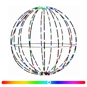 vidaXL Vianočn&yacute; &scaron;pic 96 LED RGB Priemer 30 x 32 cm