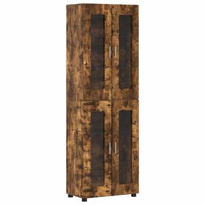 vidaXL Highboard FLORIN 60 x 35 x 182 cm Dymov&aacute; dub Kompozitn&eacute; drevo