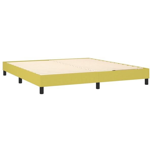 vidaXL Boxspring posteľ s matracom zelen&aacute; 180x200 cm l&aacute;tka