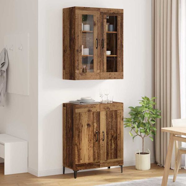 vidaXL Highboard Star&eacute; drevo 69,5 x 34 x 180 cm Kompozitn&eacute; drevo