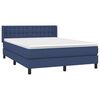 vidaXL Boxspring posteľ s matracom modr&yacute; 140x190 cm l&aacute;tka