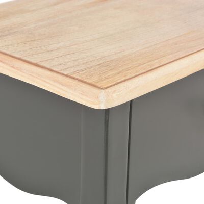 vidaXL Nočný stolík čierno-hnedý 40x30x50 cm masívne borovicové drevo