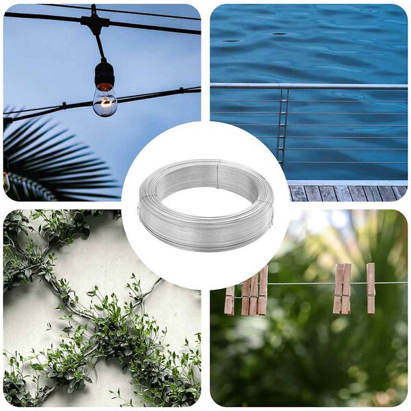 vidaXL Viazac&iacute; dr&ocirc;t na oplotenie 250 m 3,8 mm oceľov&yacute;