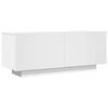 vidaXL TV skrinka biela 100x35x40 cm spracovan&eacute; drevo