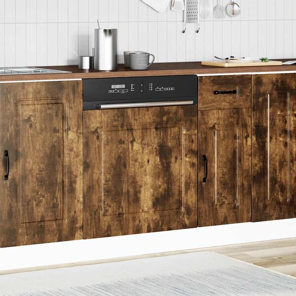 vidaXL Panel um&yacute;vačky riadu Kalmar dub dymov&yacute; kompozitn&eacute; drevo