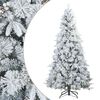 vidaXL Umel&yacute; vianočn&yacute; stromček so snehovou pokr&yacute;vkou Biela 240 cm