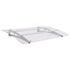 vidaXL Vchodov&aacute; strie&scaron;ka strieborn&aacute; a priehľadn&aacute; 150x90 cm PET